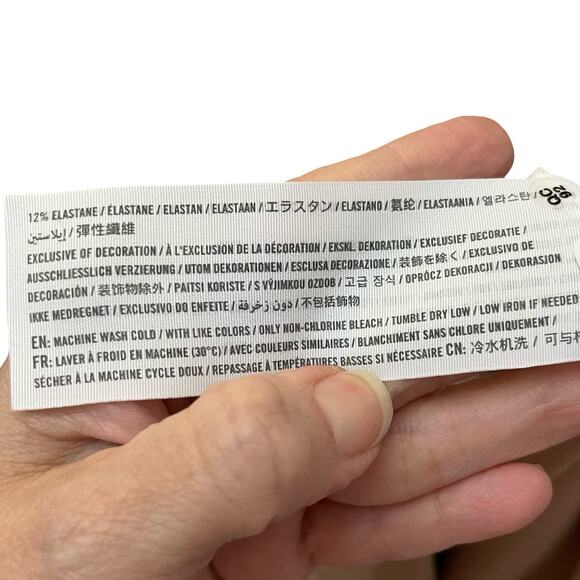 Abercrombie And Fitch Soft A&F Collection Cutout Bodysuit Small Tan Long Sleeve - Picture 9 of 9